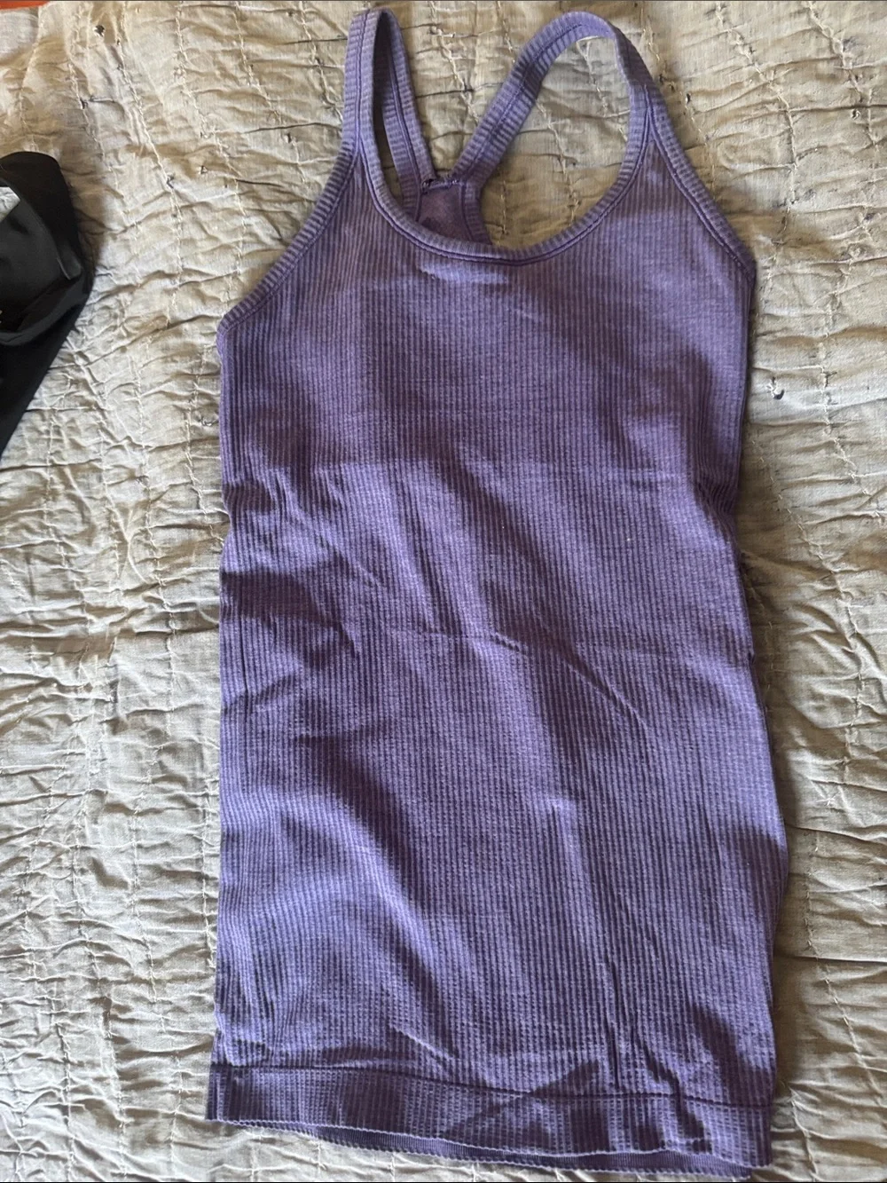 lululemon athletica Lavender Ribbed Racerback Tank